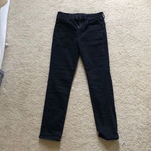 American eagle black high rise skinny jean